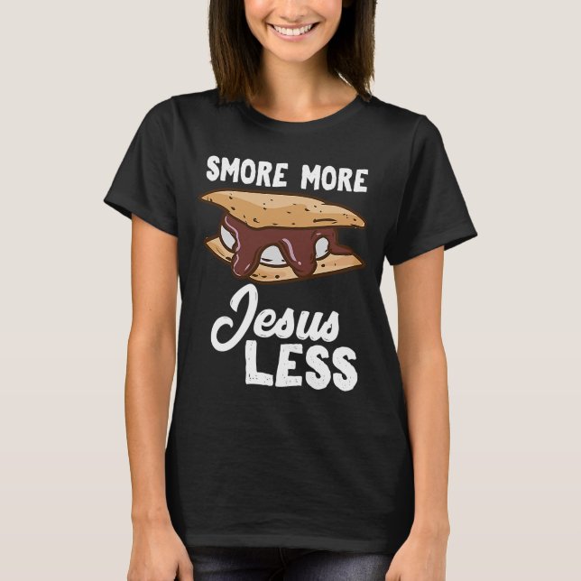 T-shirt Plus de Jésus Moins (Devant)