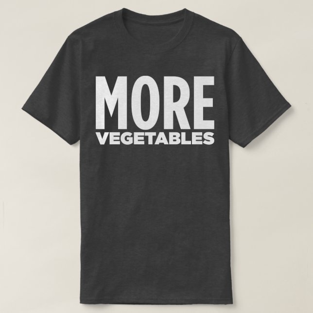 T-SHIRT PLUS DE LÉGUMES (Design devant)