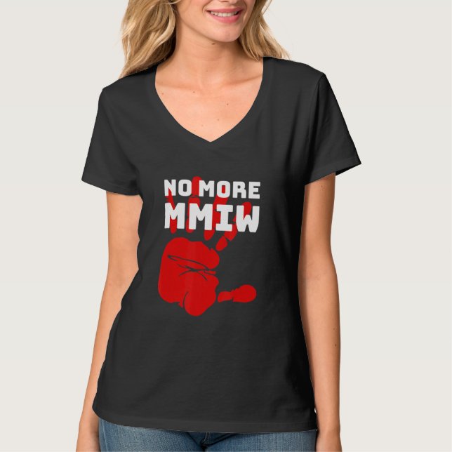 T-shirt Plus De Mmiw Stop Mmiw (Devant)