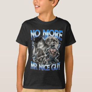 T-shirt Plus de Monsieur Gentil Mème de Loup Alpha Drôle P
