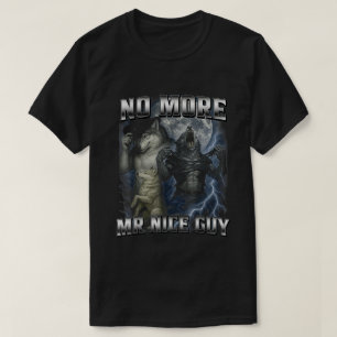 T-shirt Plus de Monsieur Gentil Mème de Loup Alpha Drôle P