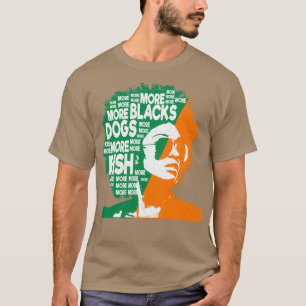 T-shirt Plus de Noirs Plus de Chiens Irlande Drapeau irlan