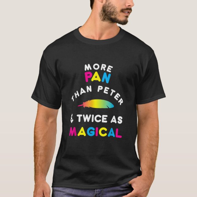 T-shirt Plus de Pan que Peter Shirt LGBTQ Pansexual Pride  (Devant)