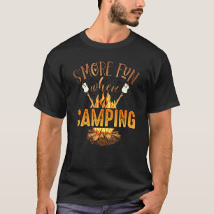 T-shirt Plus De Plaisir En Camping Camper Camping Vie Camp