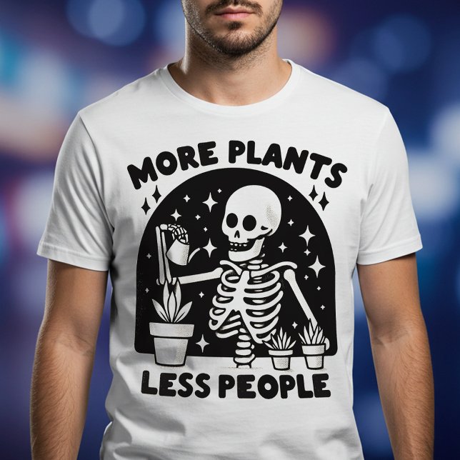 T-shirt Plus de Plantes moins de gens (Créateur téléchargé)