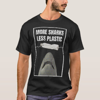 T-shirt Plus de requins Moins de Surf de conservation en p