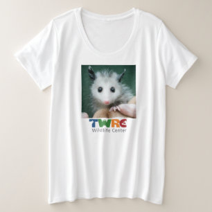 T-shirt plus de taille avec l'opossum