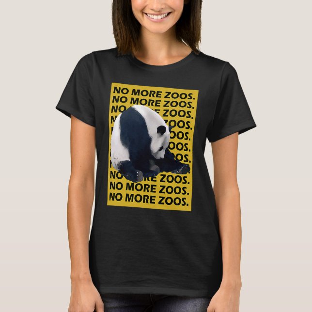T-shirt Plus de zoos Panda Jaune (Devant)