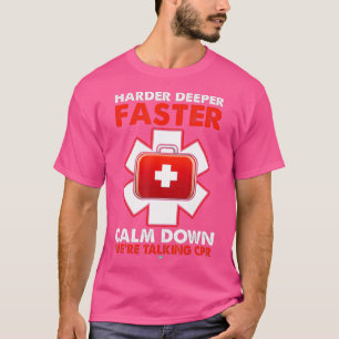T-shirt Plus difficile plus rapide plus profond calme parl