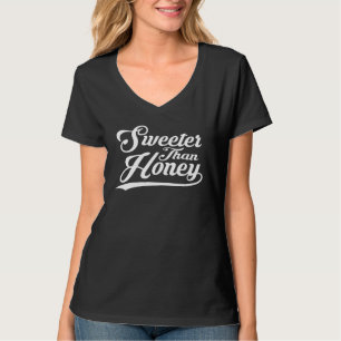 T-shirt Plus doux que le miel Citation d'abeille humour di