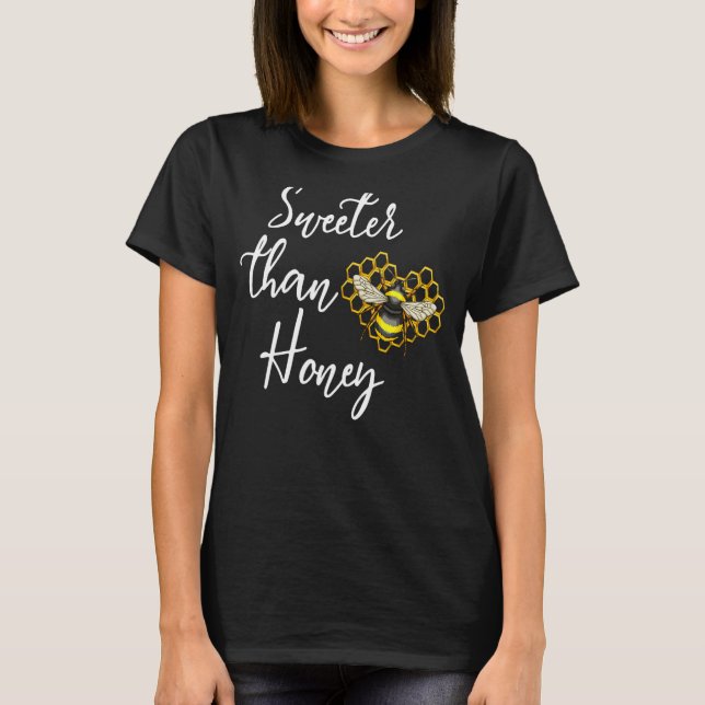 T-shirt Plus Doux Que Miel Drôle Les Femmes Aiment Les Ins (Devant)