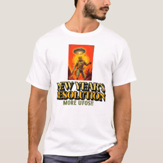 T-shirt Plus d'OVNI-Alien de résolution du Nouvel An