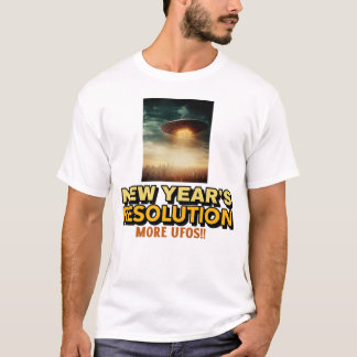 T-shirt Plus d'OVNI-Résolution du Nouvel An