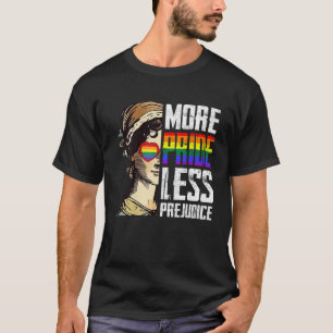 T-shirt Plus Fierté Moins Préjugés Lgbt Gay Fière Ally Fie