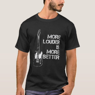 T-shirt Plus Fort est Plus Mieux Cool Guitare Électrique