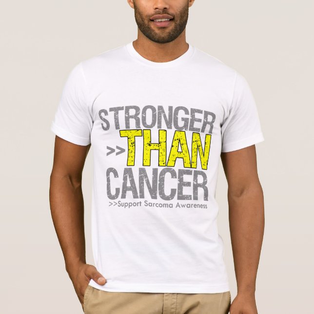 T-shirt Plus fort que le Cancer - sarcome (Devant)