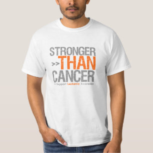 T-shirt Plus forte que le cancer - Leucémie