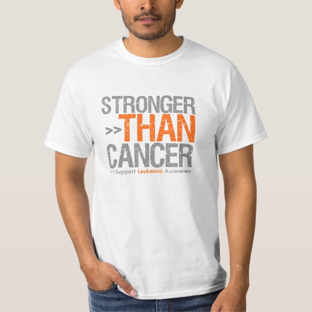 T-shirt Plus forte que le cancer - Leucémie (Devant)