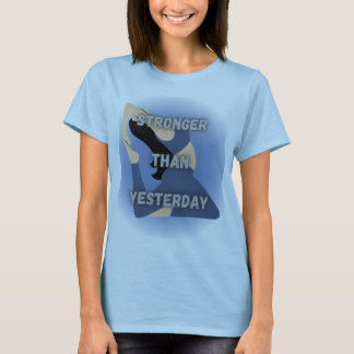 T-shirt Plus Forte Qu'Hier - Gym Tee Motivationnel