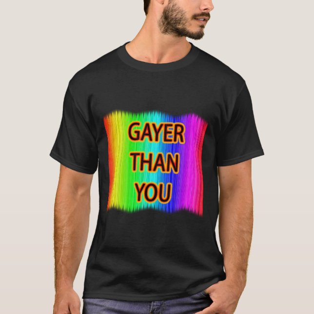 T-shirt Plus gay que toi (Devant)