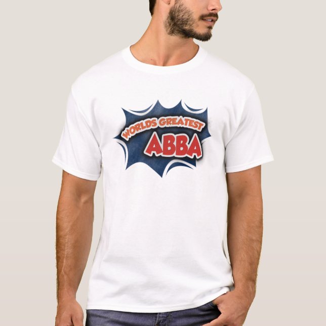 T-shirt Plus grand Abba du monde (Devant)