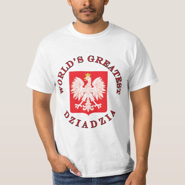 T-shirt Plus grand Dziadzia du monde (Devant)