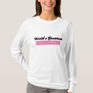 T-shirt Plus grand Gramma du monde (rose)