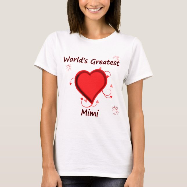 T-shirt Plus grand mimi du monde (Devant)