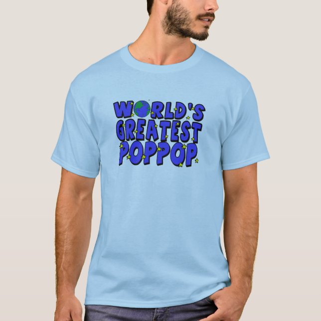 T-shirt Plus grand PopPop du monde (Devant)