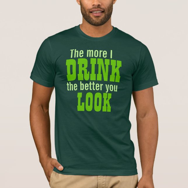 T-shirt Plus JE BOIS le meilleur vous REGARD (Devant)