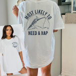T-shirt Plus Probable À Bachelorette Famille Vacay Cruise<br><div class="desc">Lancez-vous dans une aventure de croisière avec humour et style dans le T-shirt Famille Vacay Cruise "Les plus probables à Bachelorette." Cette chemise est le parfait mélange de plaisir et d'unité, offrant une touche légère à votre garde-robe de vacances de croisière. Que vous soyez en train de créer des tee...</div>