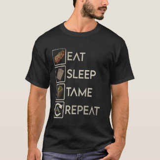 T-shirt Plus que Incroyable Manger Dormir Dompter Répéter