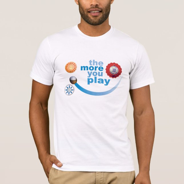 T-shirt Plus que vous jouez (Devant)