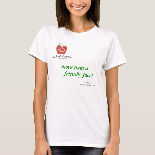 T-shirt Plus qu'une chemise amicale de visage (Devant)