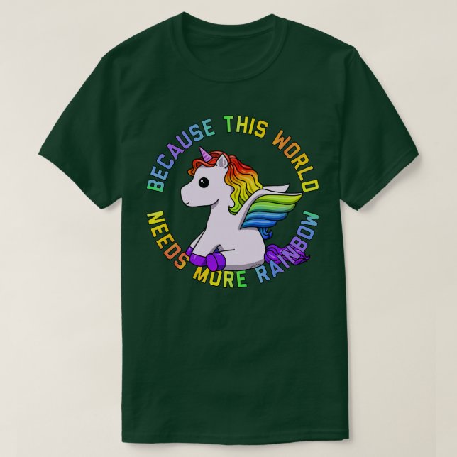 T-shirt Plus Rainbow Unicorn (Design devant)