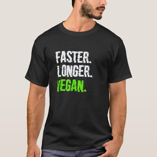 T-shirt Plus Rapide Végétalien Végétarien Végétalisme À Ba (Devant)