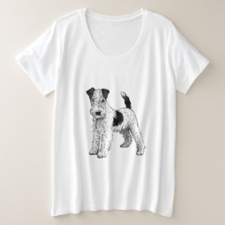 T-shirt Plus Size Fox Terrier