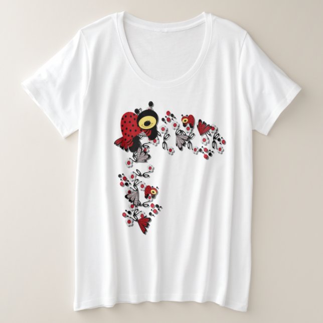 T-shirt plus-Size pour femmes (Design devant)
