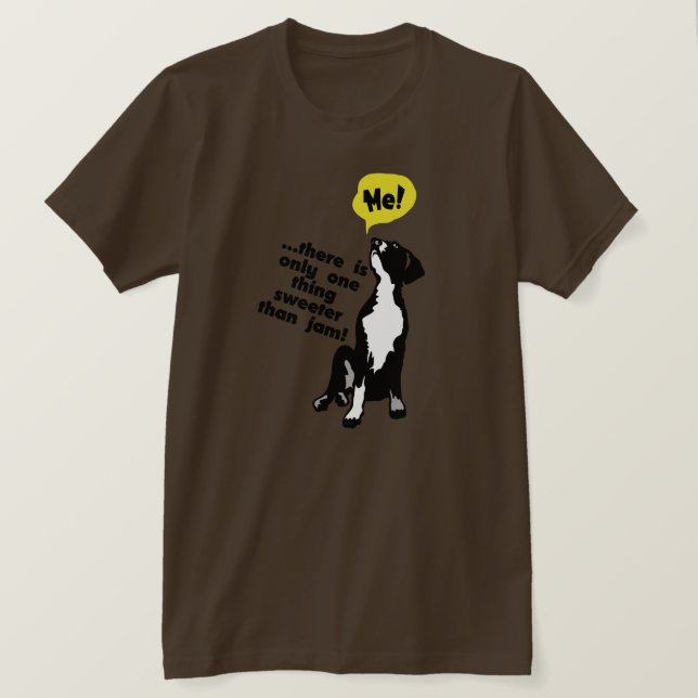 T-shirt Plus sucré que la confiture (Design devant)