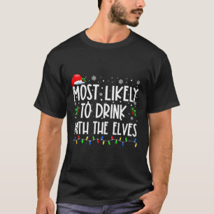 T-shirt Plus susceptible de boire avec les elfes Elfe buva