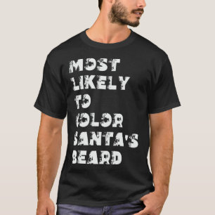 T-shirt Plus susceptible de colorier la barbe du Père Noël