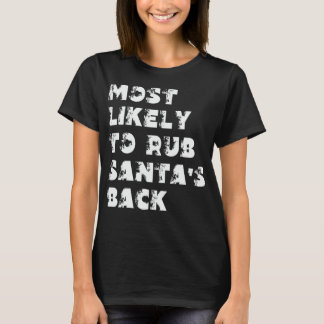 T-shirt Plus susceptible de frotter le dos du Père Noël