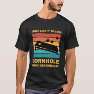 T-shirt Plus susceptible de prendre Cornhole trop au série