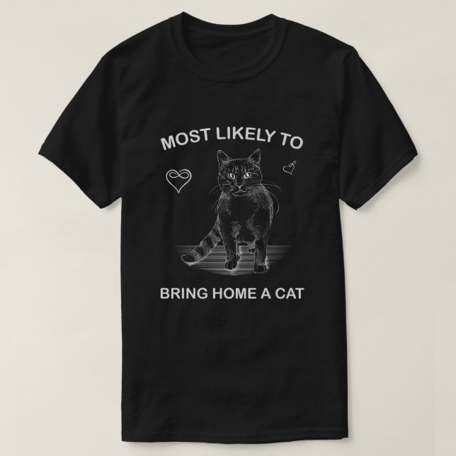 T-shirt plus susceptible de rapporter un chat, de charmant (Design devant)