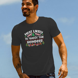 T-shirt Plus susceptible de tirer sur le renne humour de N