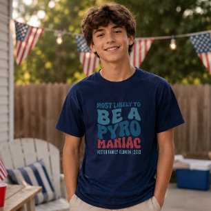 T-shirt Plus susceptible d'être un pyromane personnalisé