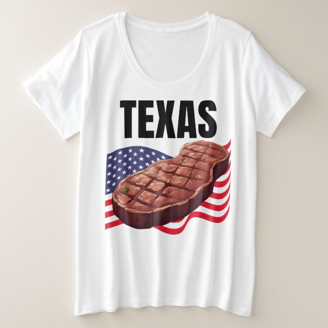 T-shirt plus taille femme Texas (Design devant)