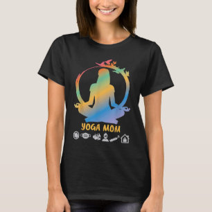 T-shirt Plus Taille Yoga pour femmes Filles Méditation Mèr