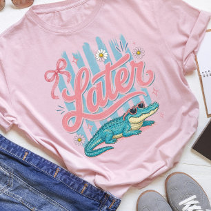 T-shirt Plus tard Gator Coquette Prépa Rayé