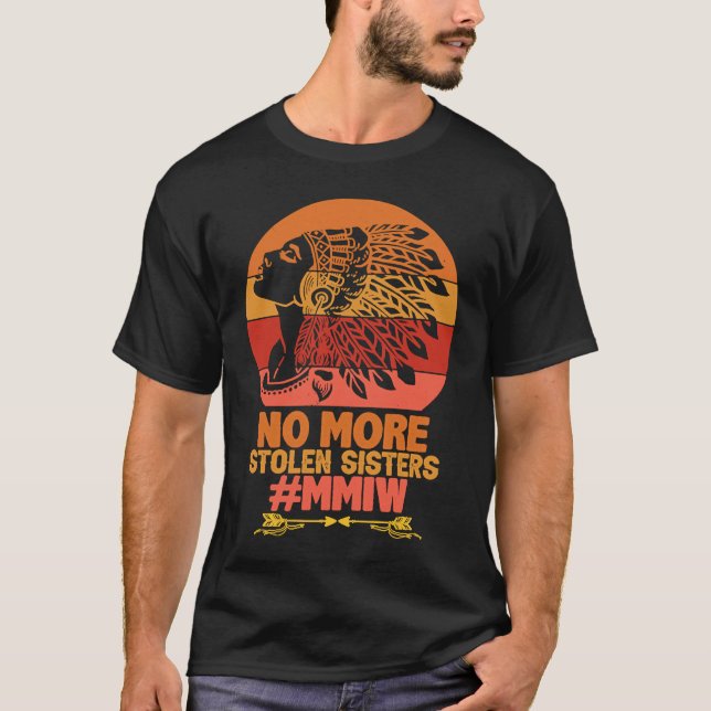 T-shirt PLUS VOLÉ SOEUR MMIW Améri autochtone autochtone (Devant)